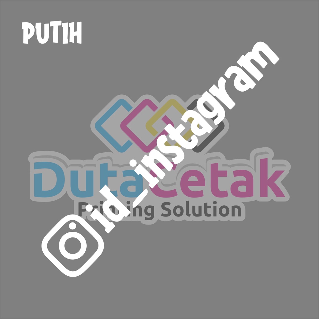 Jual Stiker Hologram Nama IG Custom, Stiker Laptop, Motor, Mobil, Dll ...