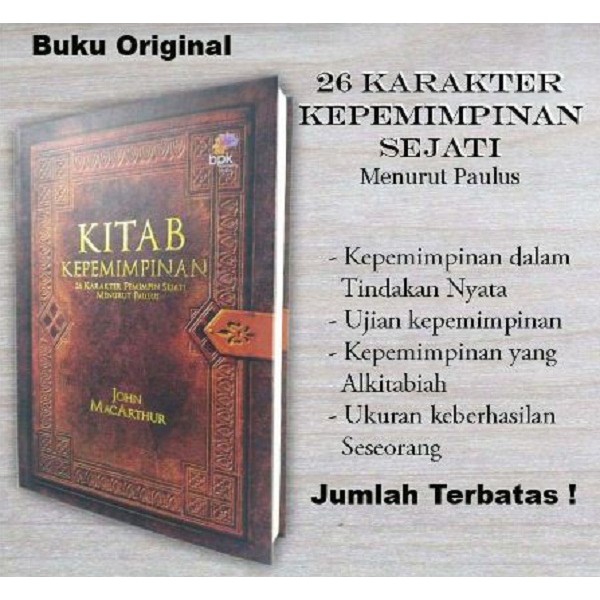 Jual Buku Kitab Kepemimpinan 26 Karakter Pemimpin Sejati Menurut