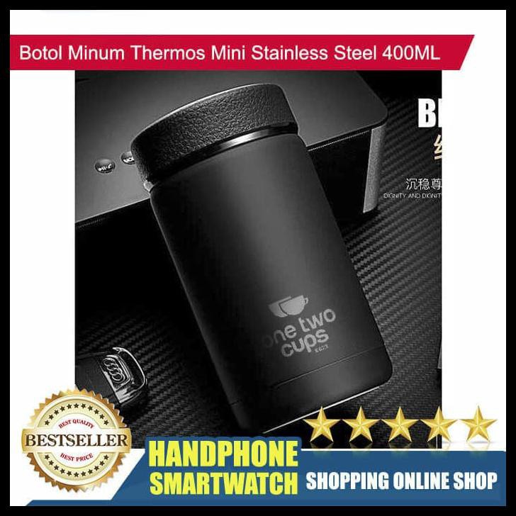 Jual HS TERMOS AIR PANAS HITAM MINI BOTOL MINUM THERMOS STAINLESS STEEL ...