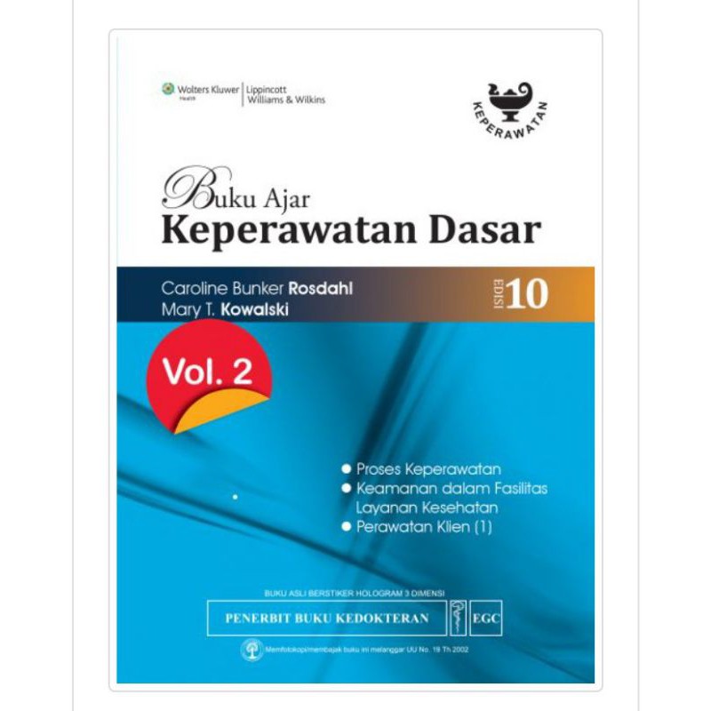 Jual Buku Ajar Keperawatan Dasar Vol.2 Ed.10 | Shopee Indonesia