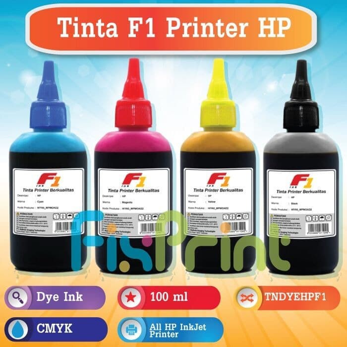Jual Tinta F1 Hp 100ml Refill Printer Gt5810 5820 Ink Tank 115 315 415 319 Fps753 Shopee Indonesia 5305