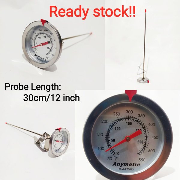 Jual THERMOMETER MEKANIK 400 DERAJAT TERMOMETER MASAK JARUM PANJANG