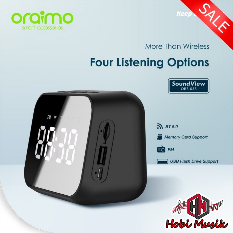 Jual Speaker Bluetooth View OBS - 03S ORAIMO Smart Alarm Clock | Shopee ...
