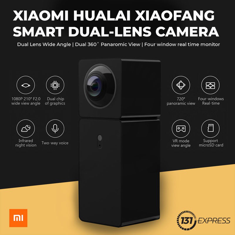 Xiaomi hualai xiaofang smart dual sales camera 360