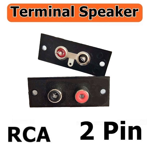 Jual Socket Rca 2 Pin 2 Lubang Soket Terminal RCA 2 Way Merah Putih ...