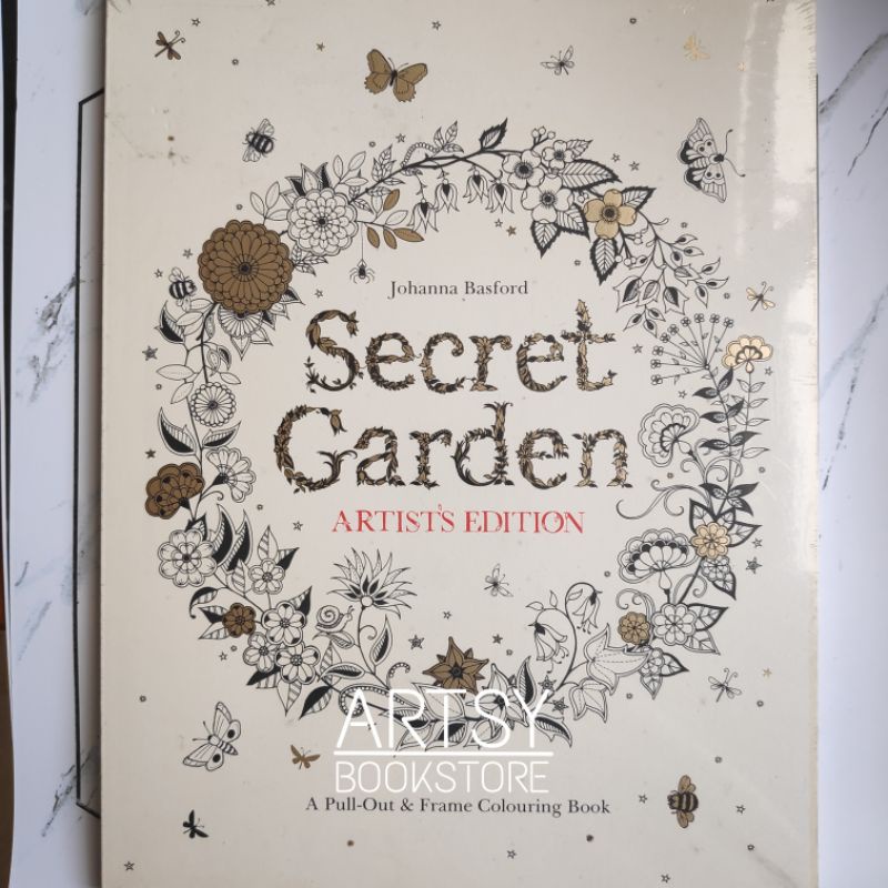 Jual SECRET GARDEN ARTIST EDITION Adult colouring book IMPORT