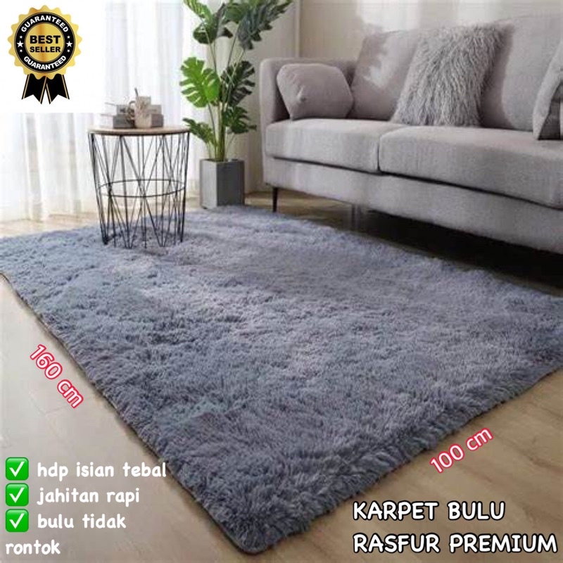 Jual KARPET BULU RASFUR PREMIUM (160 X 100) LEBIH PANJANG / PAKET ...