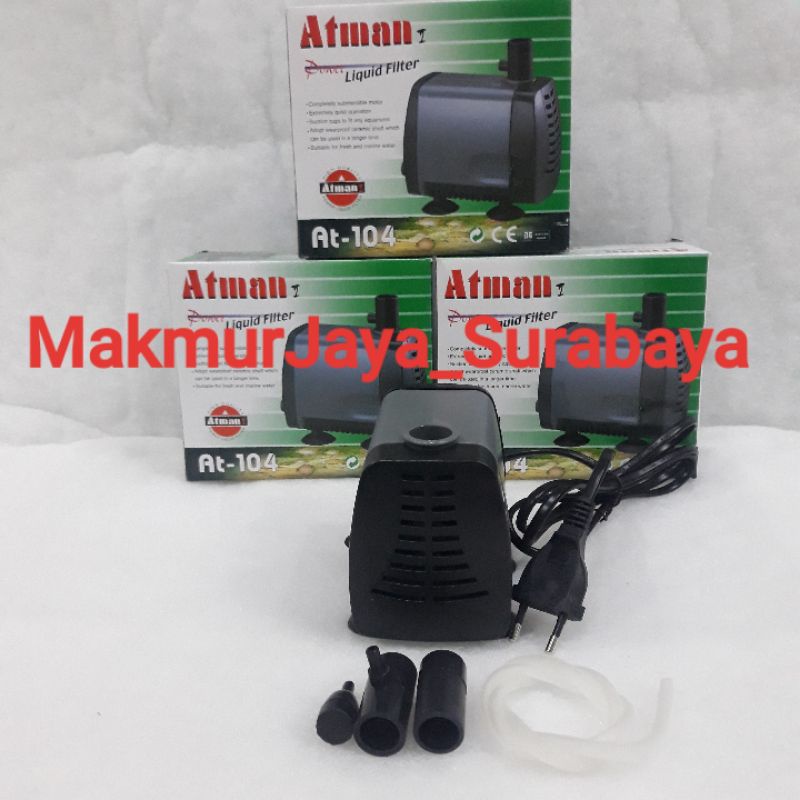 Jual Pompa Air ATMAN 104 / AT104 untuk Aquarium atau kolam | Shopee ...