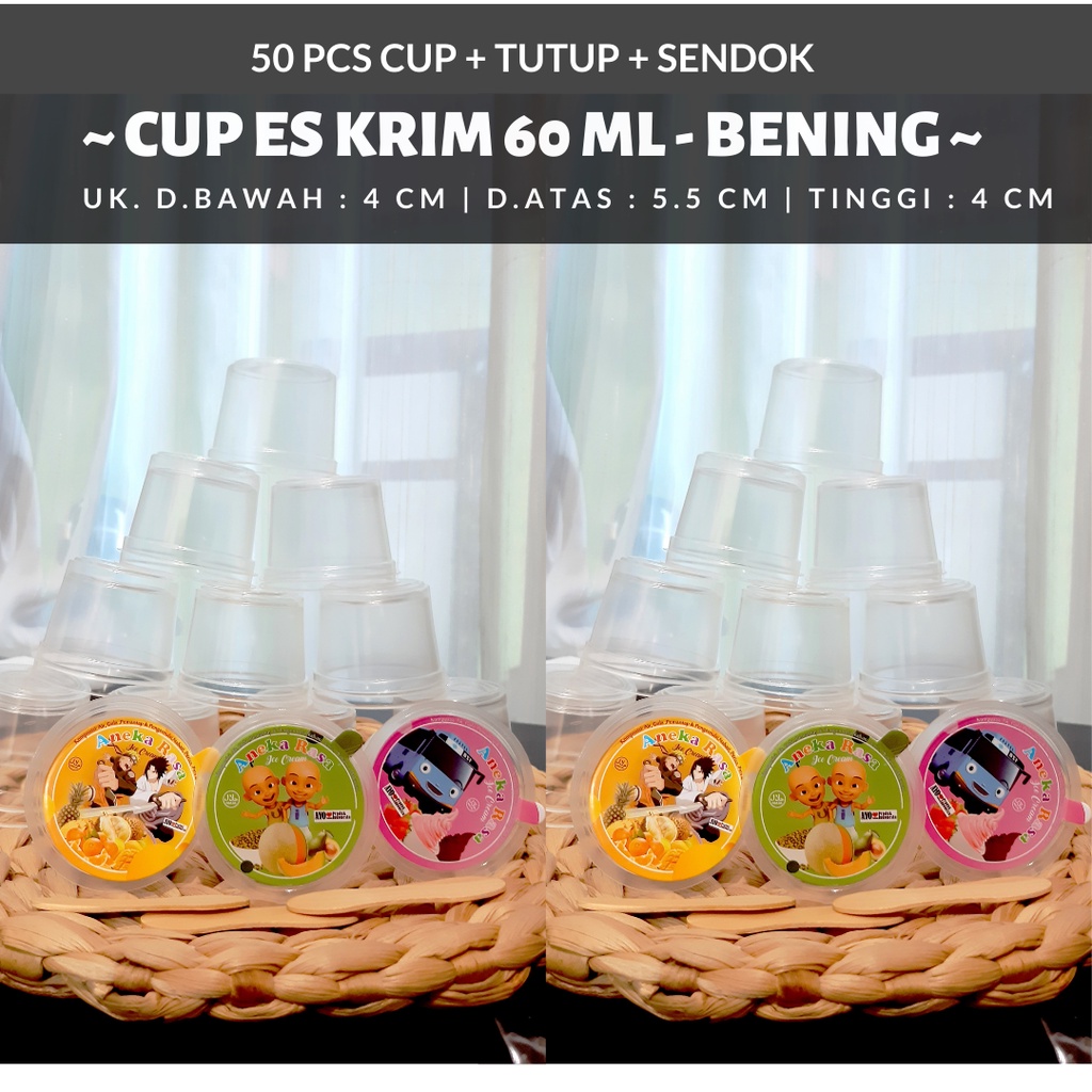 Jual Cup Es Cream Dan Tutup 60ml Cup Es Cream Cup Es Krim Indonesia Kemasan Es Krim Cup Harga 7821