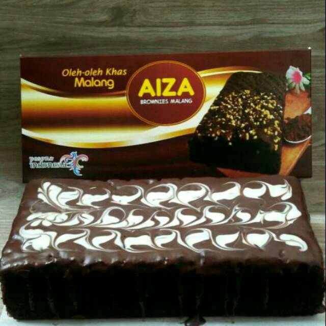 Jual Aiza Brownies Kukus motif Marmer oleholeh khas Malang Shopee
