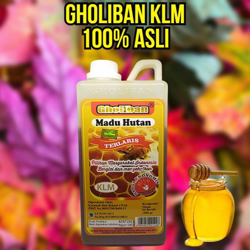 Jual Madu Murni Herbal Asli Original Hutan Kalimantan Gholiban 1 Kg