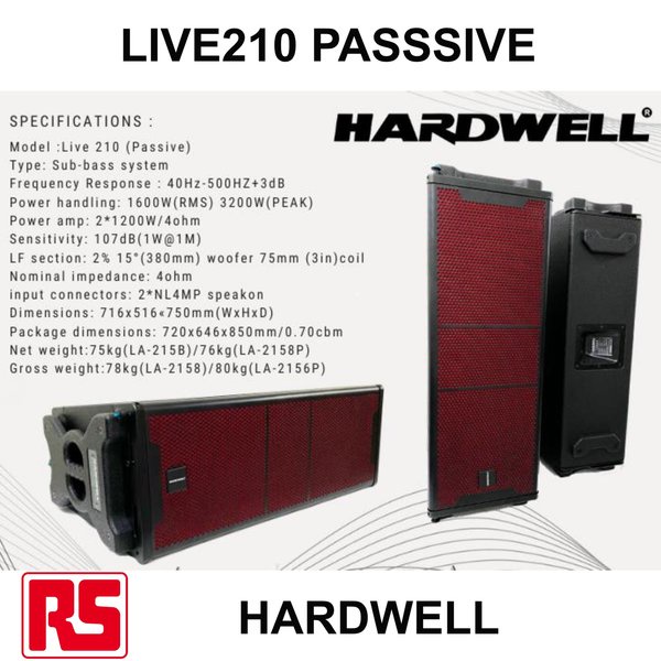 Jual HARGA MURAH SPEAKER PRO HARDWELL LIVE 210 ORIGINAL PERBOX LINE ...