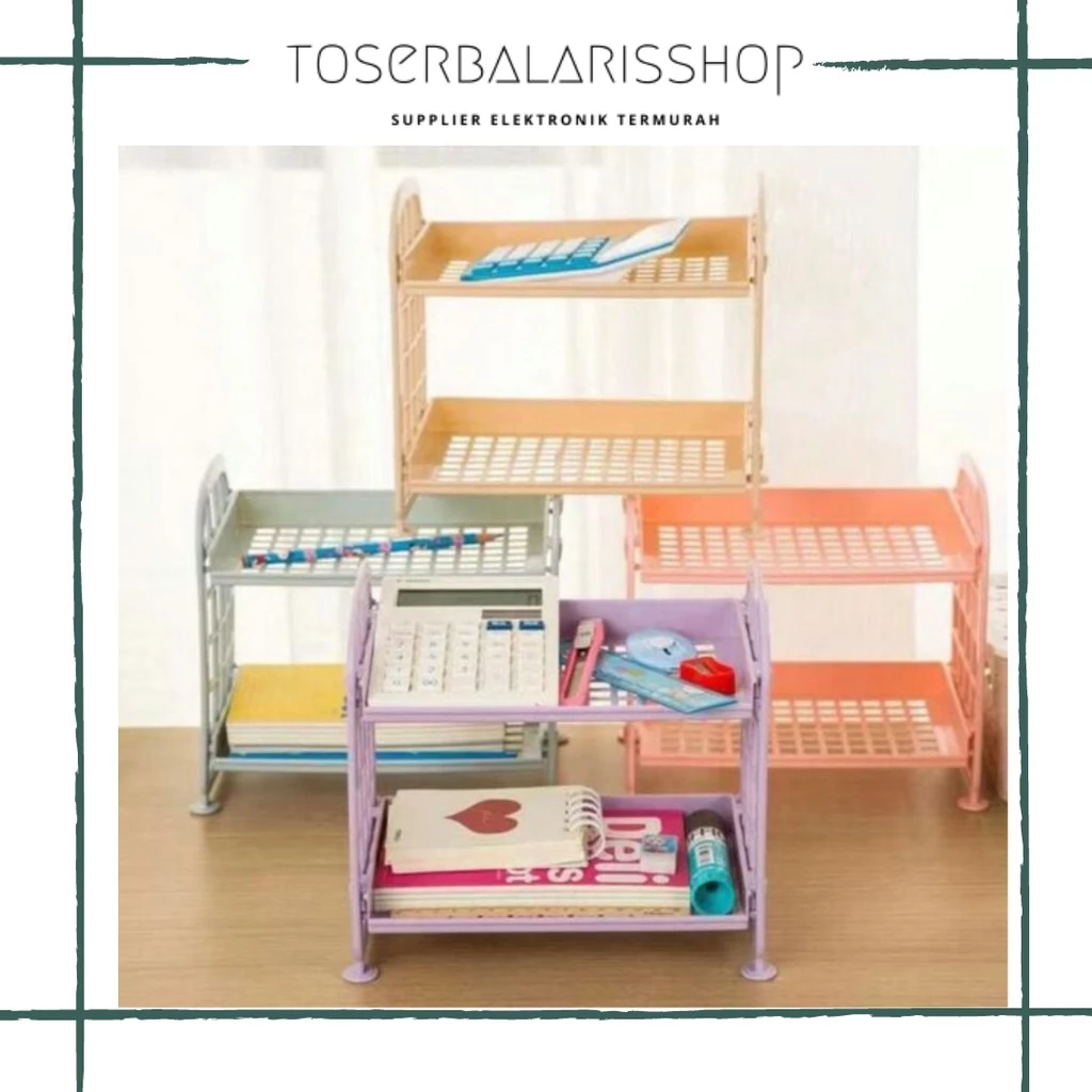 Rak Mini Plastik 2 Susun / Rak Serbaguna Multifungsi 2 Tingkat | AutoStock