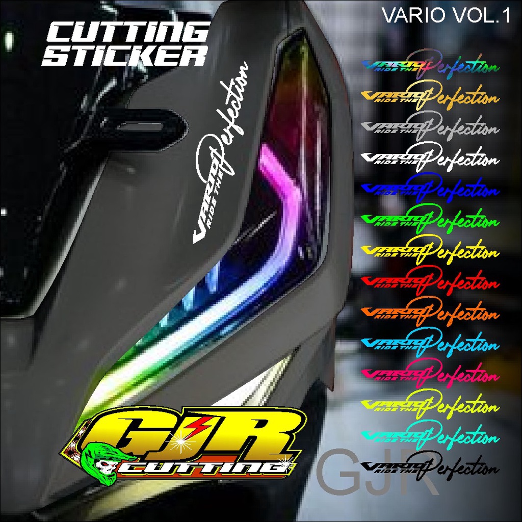 Jual (COD) Sticker Vario Perfection -Cutting Stiker Lis Variasi Motor