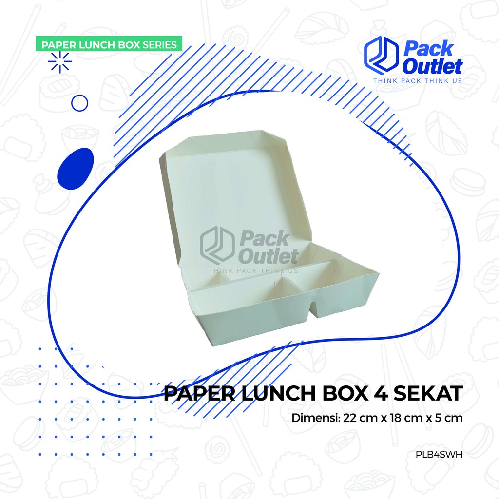 Jual Paper Lunch Box Sekat Shopee Indonesia