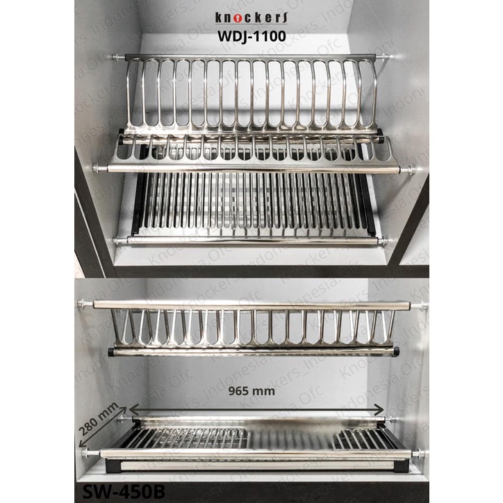 Jual RAK DAPUR KABINET STAINLESS STEEL 304 DISH RACK WDJ
