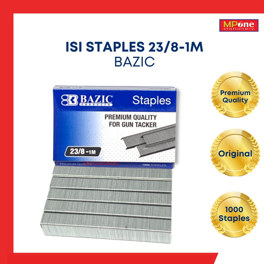 Jual Isi Staples Bazic Gun Tacker / Bazic Isi Staples 23/81M / Isi