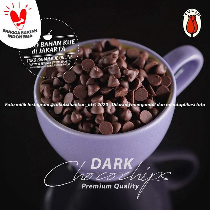 Jual Cokelat Chip Tulip COKLAT Chocolate 250gr Premium Choco Chips ...