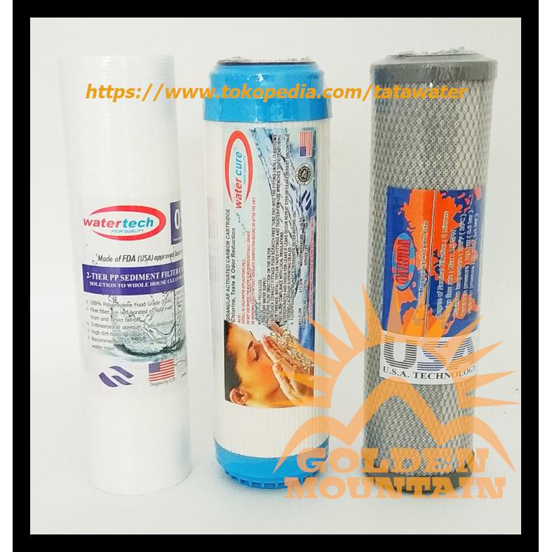 Jual Paket Sparepart Cartridge Filter Air Gm Sgc Sediment Gac