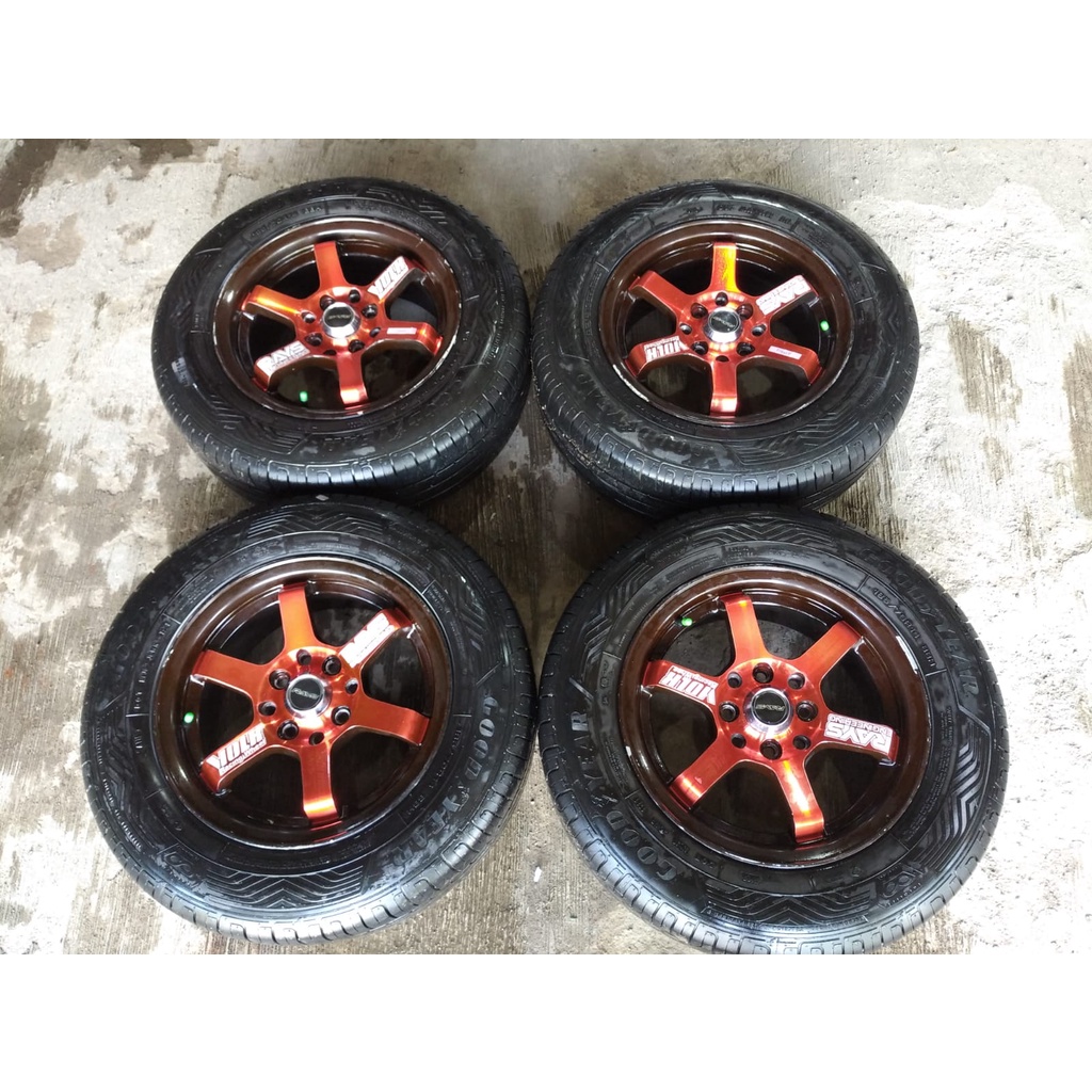 Jual velg pelek mobil racing seken te37 pcd 4/100/114 ban 185/70/r14 ...