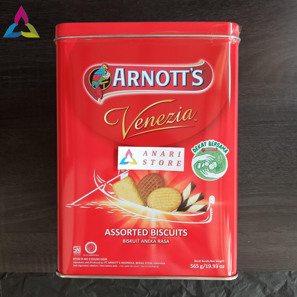 Jual ARNOTTS Venezia Tin Assorted Biscuits Biskuit Kaleng Aneka Rasa ...