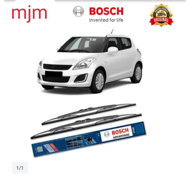 Jual Bosch sepasang wiper mobil suzuki swift hatback (2004) advatage