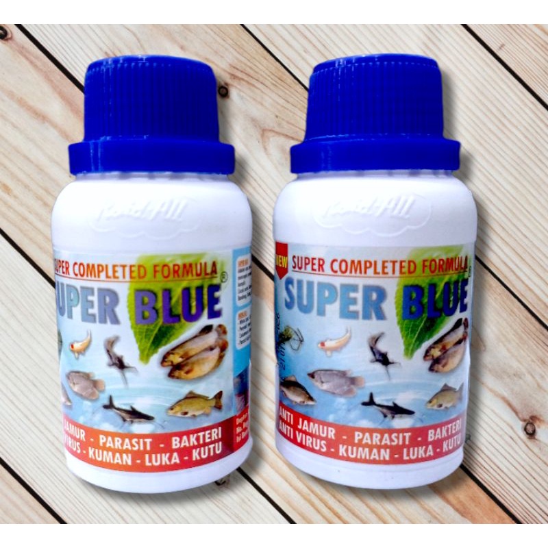 Jual OBAT IKAN ANTI JAMUR PARASIT BAKTERI RAID ALL SUPER BLUE 120ml