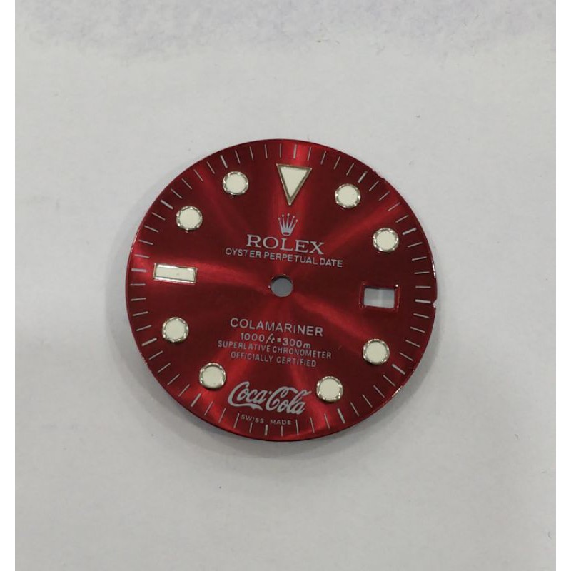 dial plat untuk jam rolex submariner motif cocacola colamariner