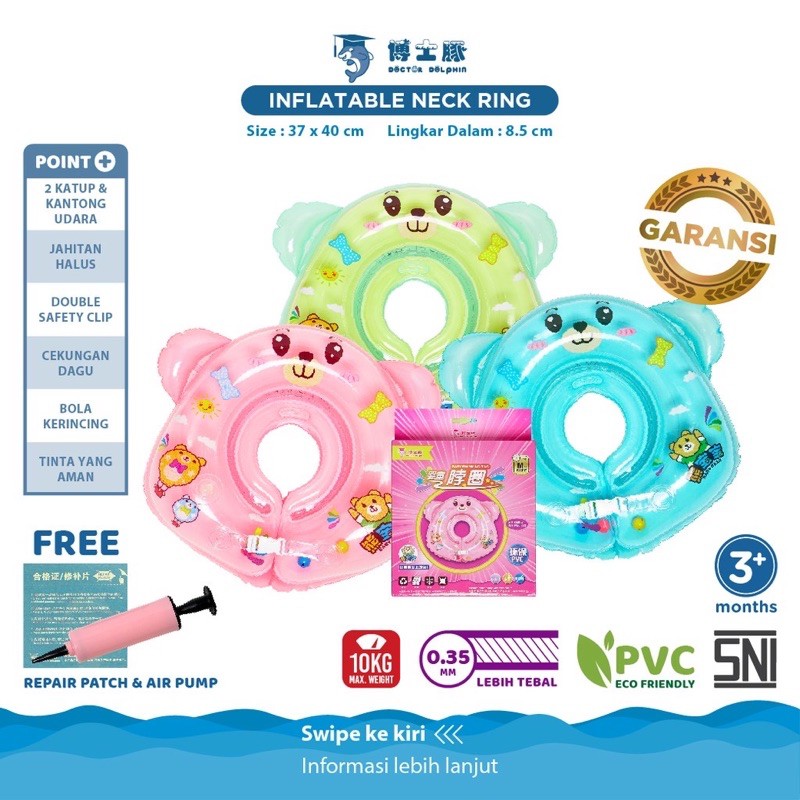 Jual dr.dolphin inflatable neck ring | Shopee Indonesia