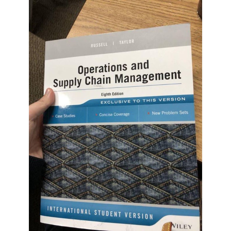 Jual Operations Supply Chain Management Eight Edition 8 Russell Taylor