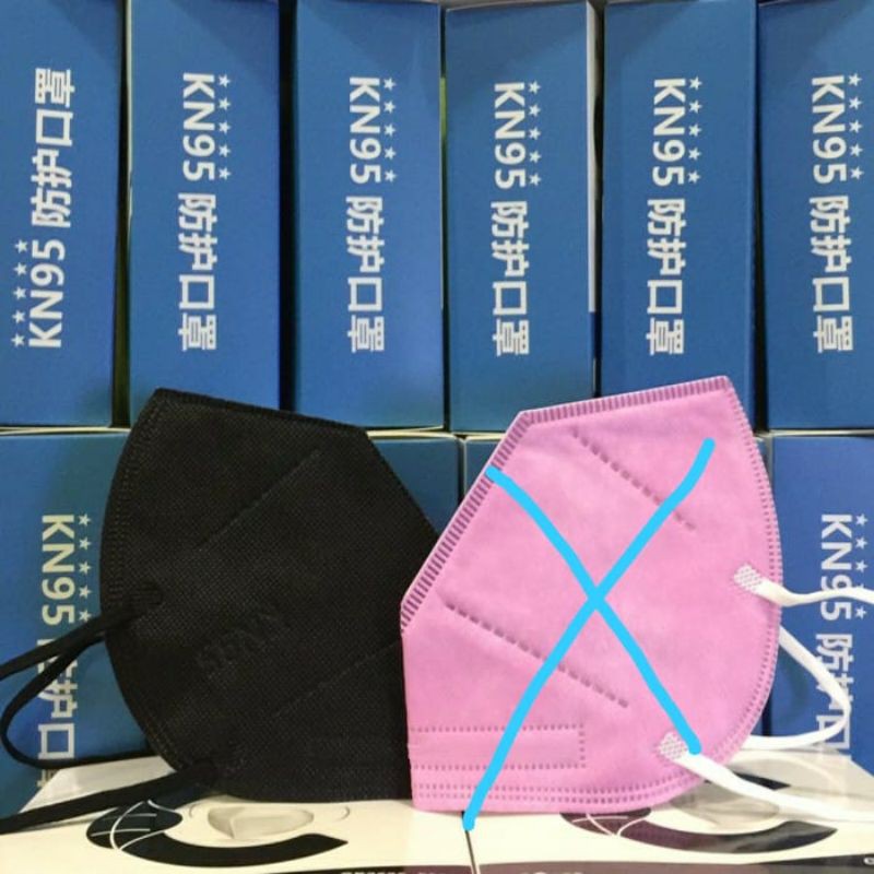Jual Masker KN 95 warna Hitam | Shopee Indonesia
