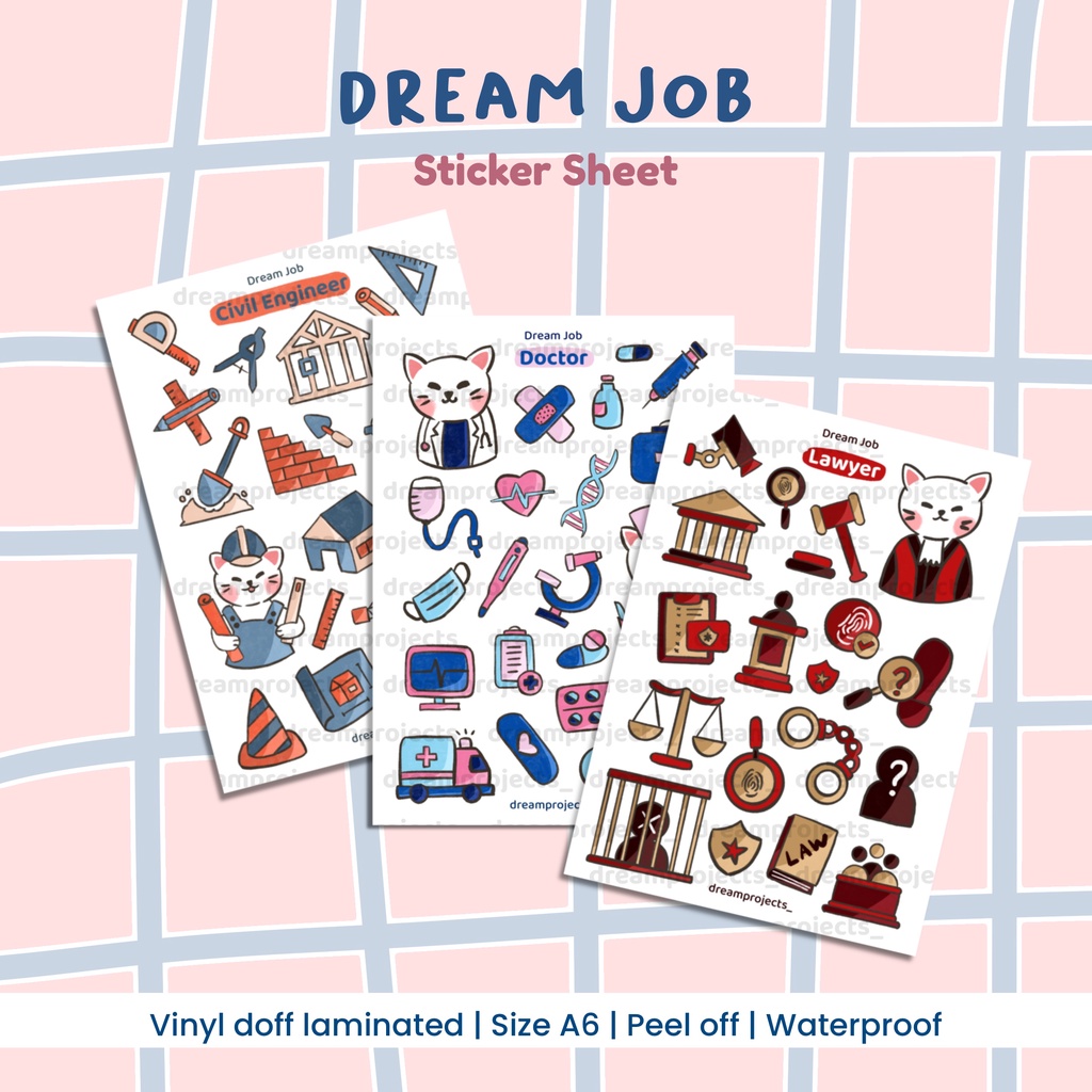 Jual Dream Job Sticker Sheet | Shopee Indonesia