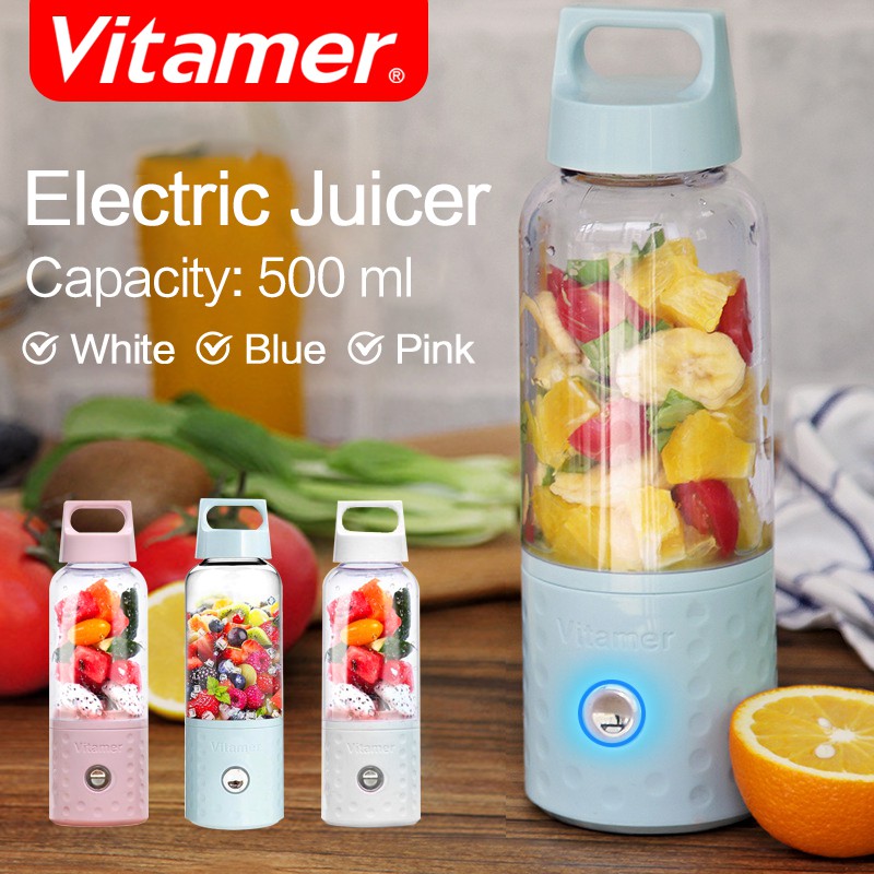Jual VITAMER BLENDER PORTABLE PREMIUM 500ML Blender Juice mini USB 4