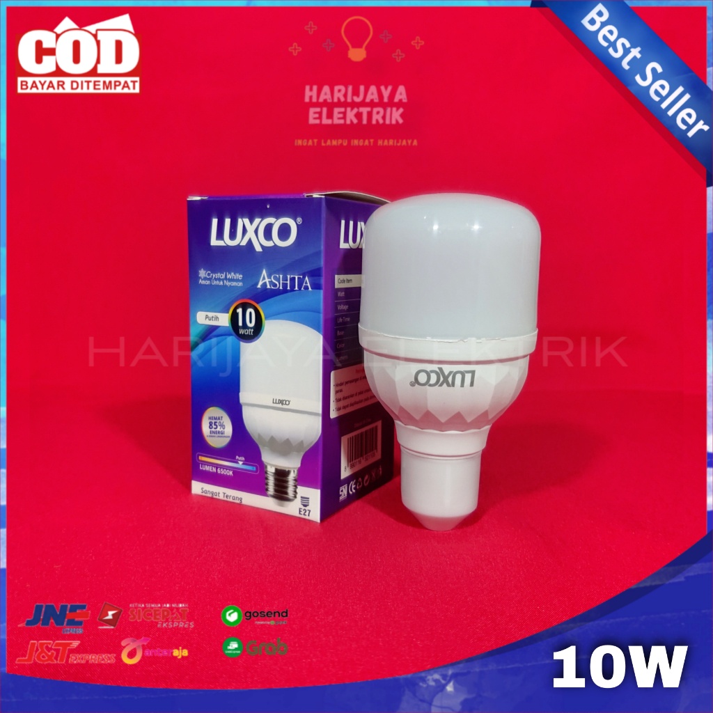 Jual LAMPU BOHLAM LED KAPSUL CAPSULE MURAH LUXCO ASHTA 10 WATT TABUNG ...