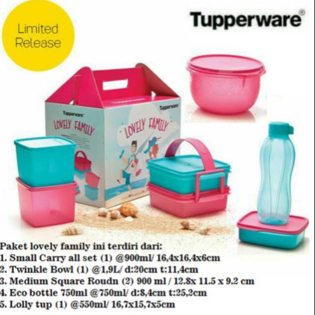 Jual Tupperware lovely family | Shopee Indonesia