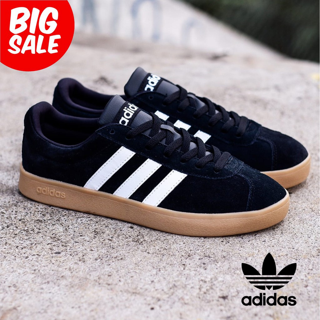 Adidas vl neo outlet court suede trainers mens