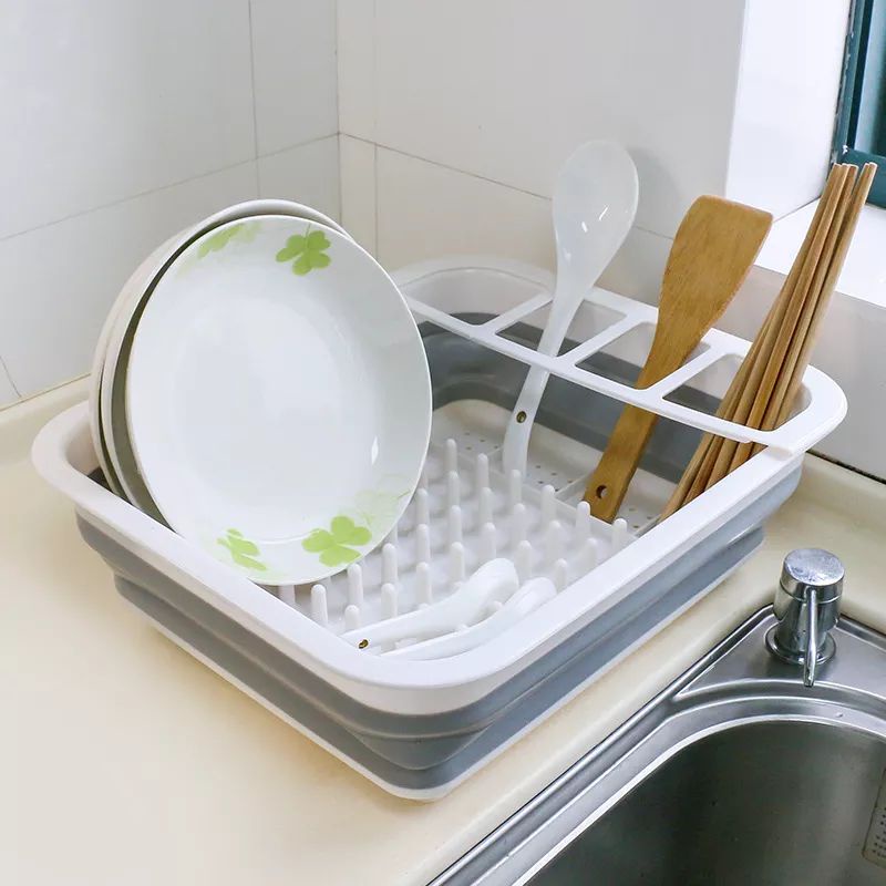 Jual Rak Pengering Piring Dapur Foldable Lipat / RAK PIRING MANGKOK ...