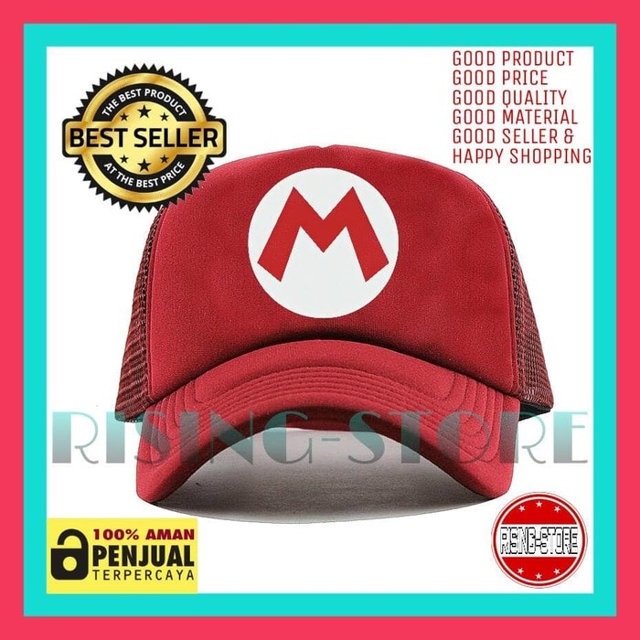 Jual (( BISA COD )) TOPI JARING MARIO BROS - TERLAKU ( TERLENGKAP ...