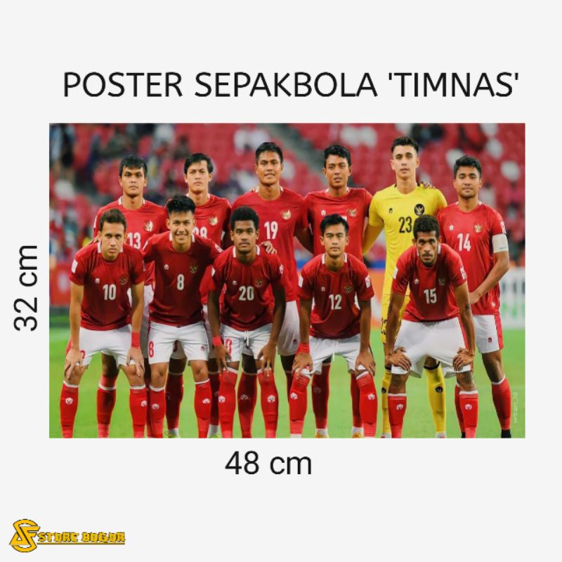 Jual POSTER TIMNAS INDONESIA POSTER SEPAKBOLA | Shopee Indonesia