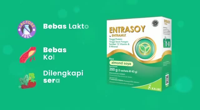Jual Entrasoy rasa Almond Soya 200 gram Kalbe | Shopee Indonesia