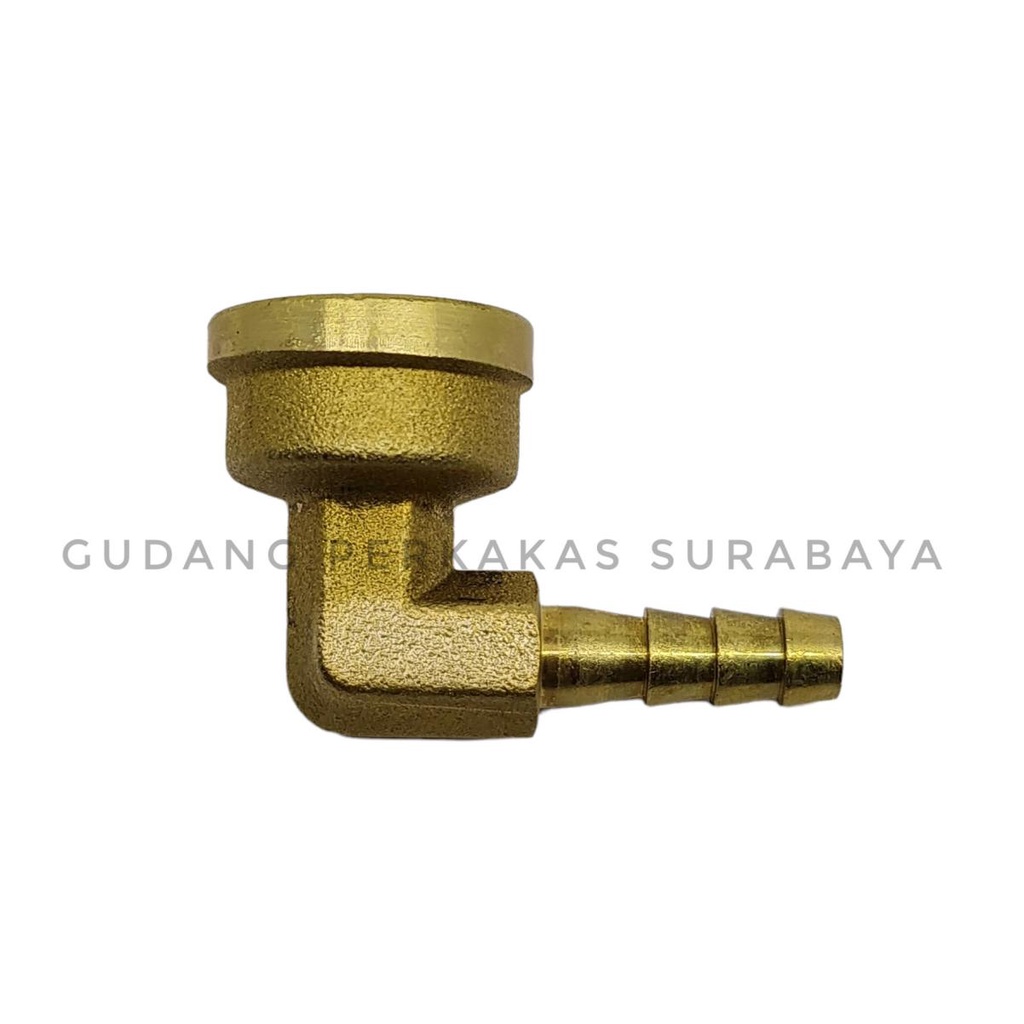 Jual Female Hose Barb Elbow Knee Drat Dalam Sok Selang Sambungan Selang