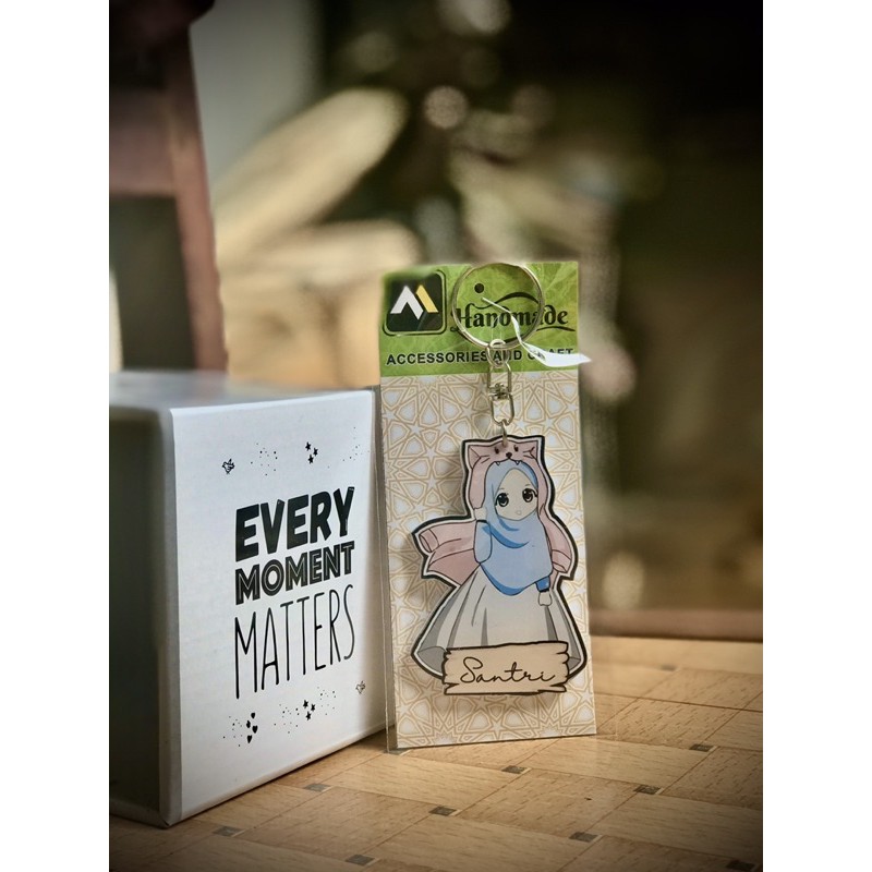 Jual Gantungan kunci karakter kartun muslimah (bisa request gambar