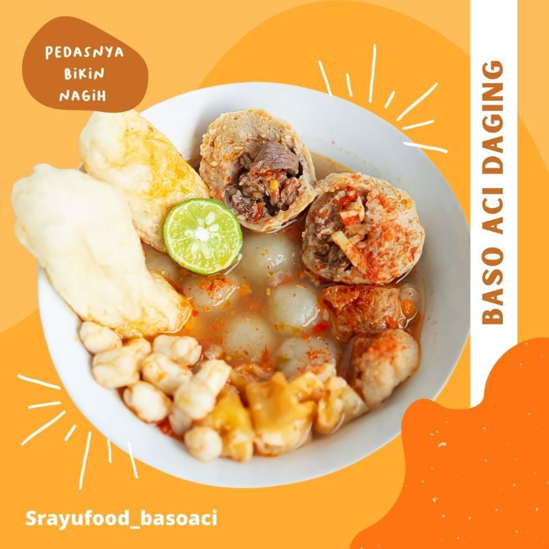 Jual Srayufood Baso Aci Boci Bakso Daging Suwir Ayam Baso Aci Instan