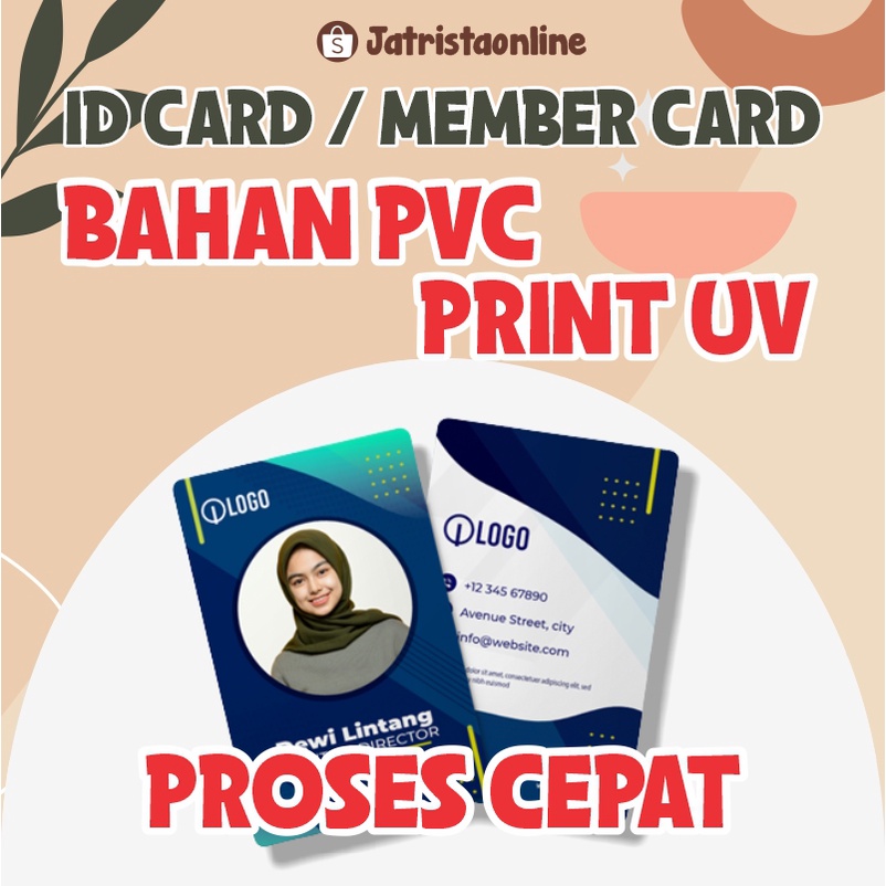 Jual Cetak ID Card PVC Premium [TEBAL 0.96mm] Kartu Member / Kartu ...