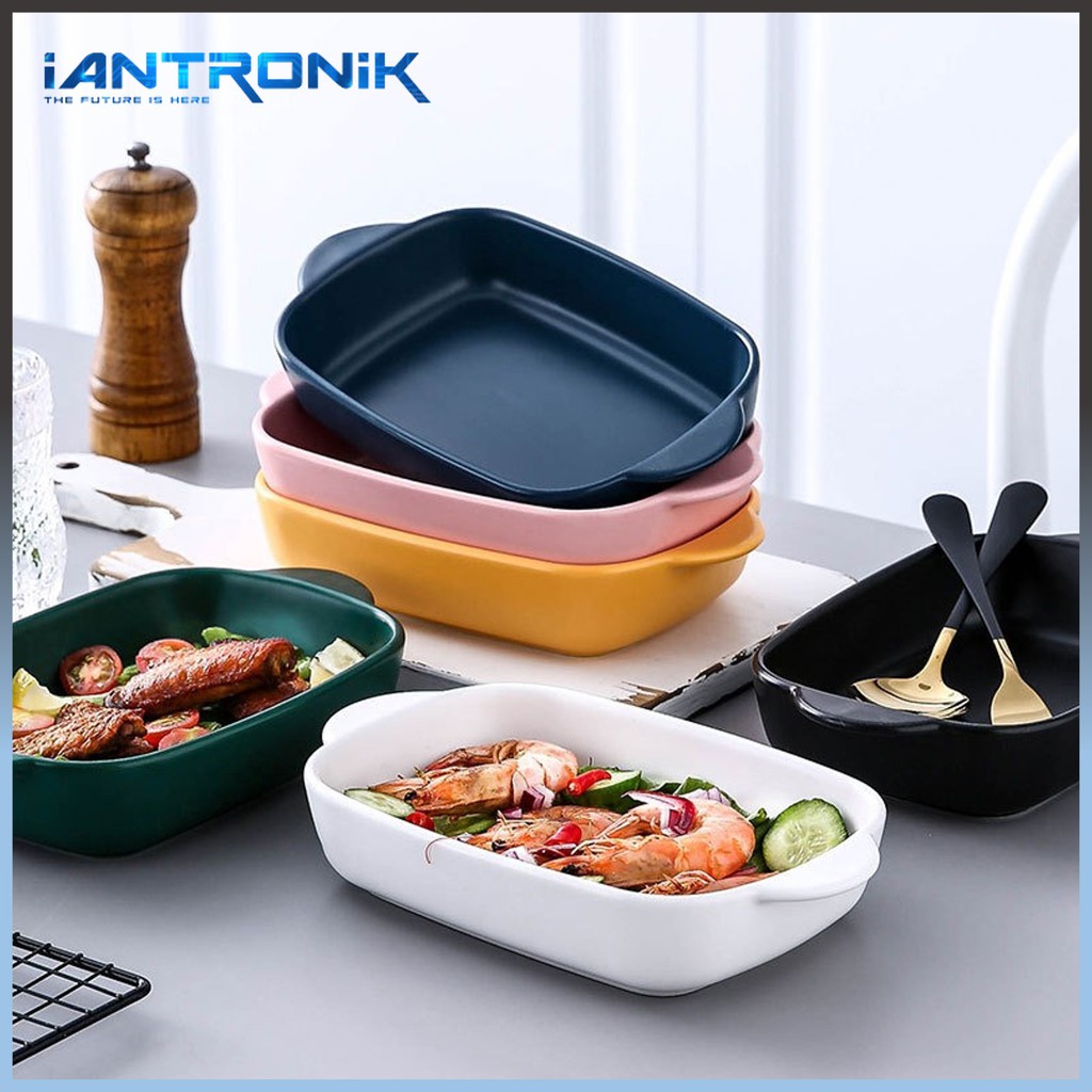 KIYOTE Ceramic Baking Tray Pan Wadah Saji Mangkuk Piring Keramik