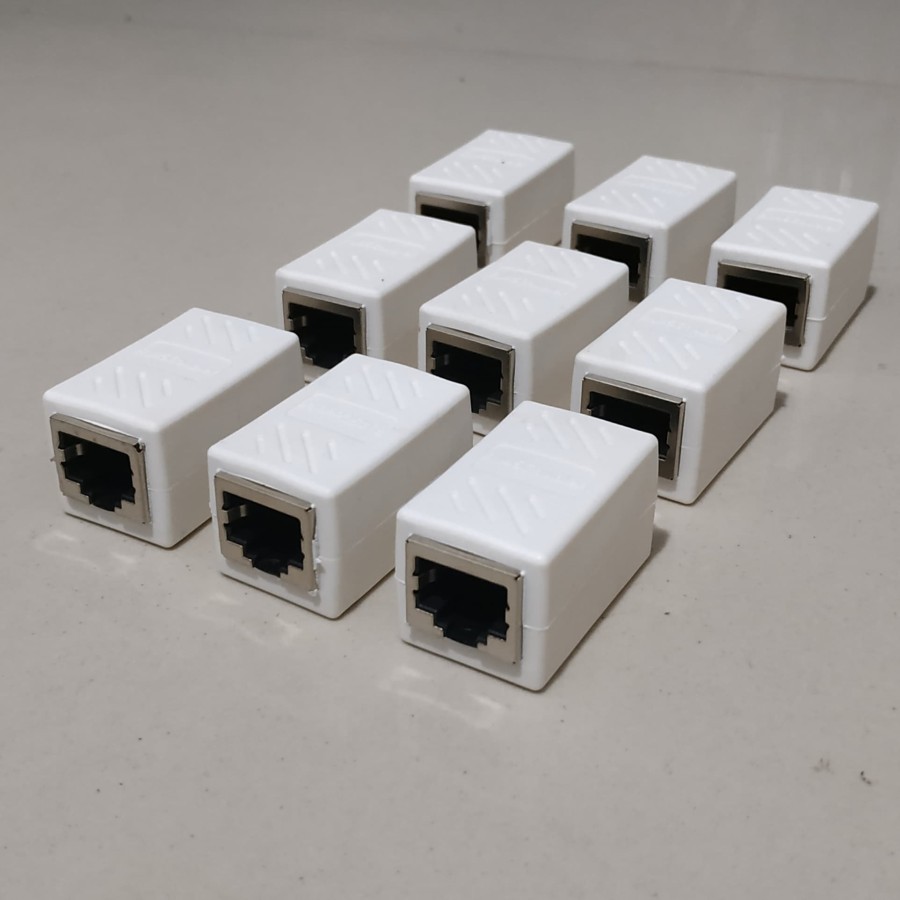 Jual RJ45 FEMALE TO FEMALE (RJ45 BAREL COUPLER) | Shopee Indonesia