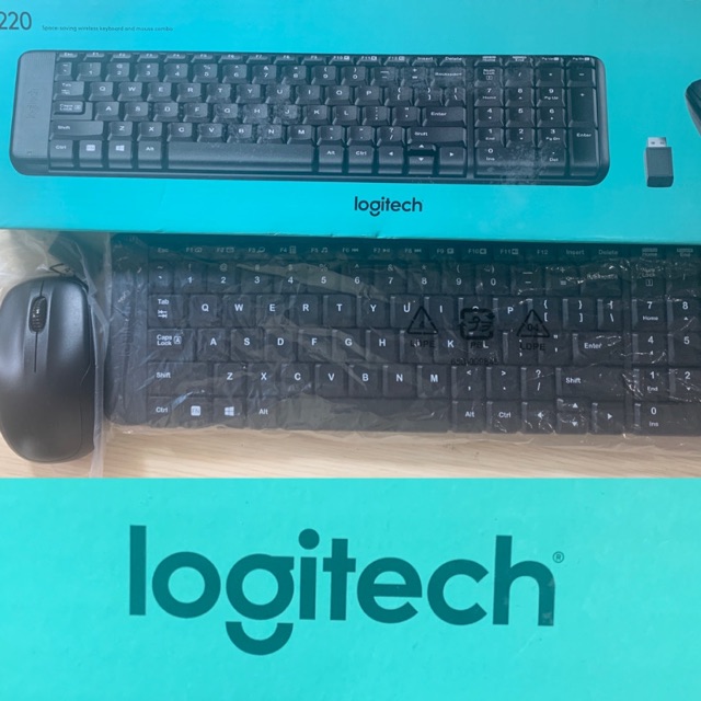 Jual Logitech wireless mouse and keyboard MK 220 | Shopee Indonesia
