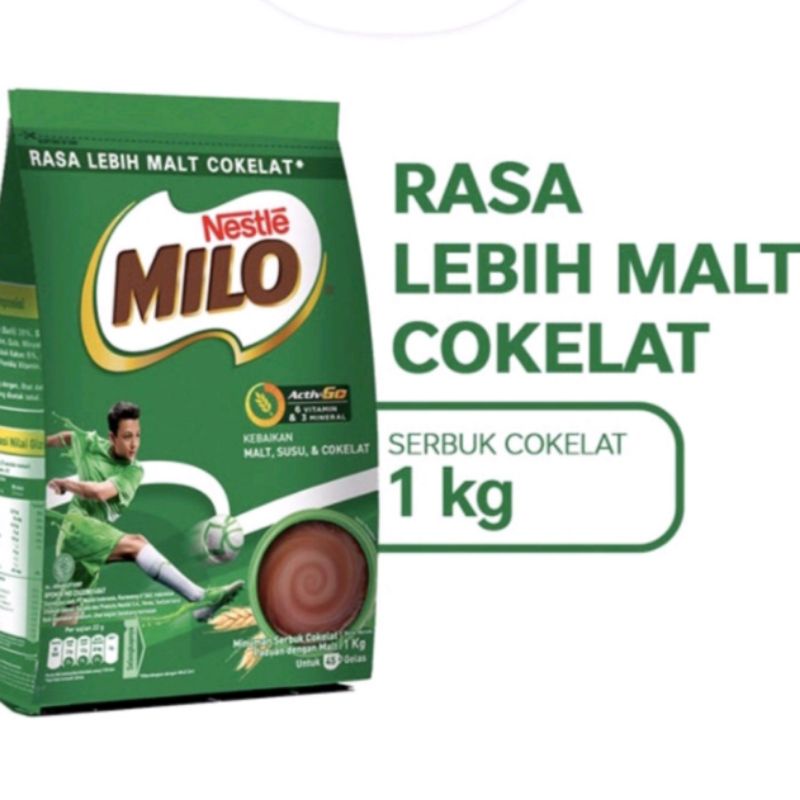 Jual (LANGSUNG KIRIM) milo activ go 1kg (800+200g) | Shopee Indonesia