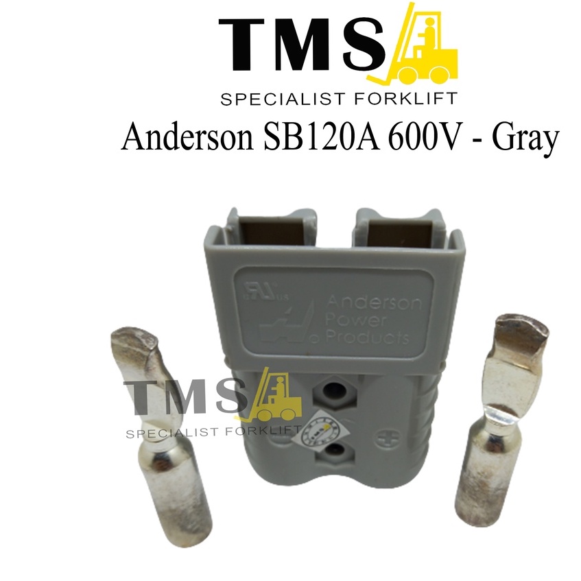 Jual Socket Battery Anderson SB120A 600V Gray For Forklift electric ...