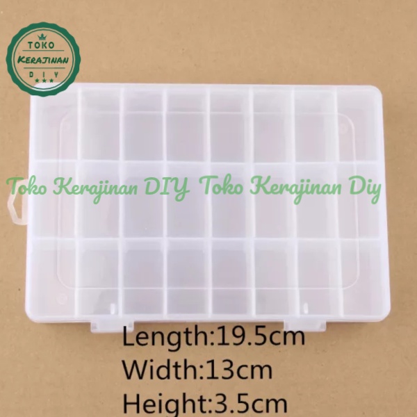 Jual Kotak Penyimpanan Manik Manik Box Sekat Plastik Tempat Penyimpanan ...